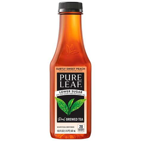 Pure Leaf Tea Lower Sugar Subtly Sweet Peach