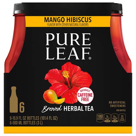 Pure Leaf Tea Mango Hibiscus Herbal Iced Tea
