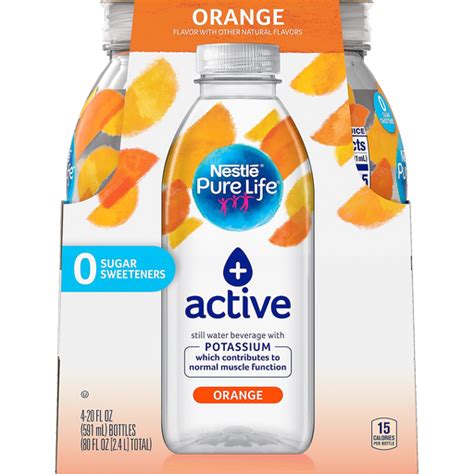 Pure Life Pure Life+ Orange Potassium Enhanced Water