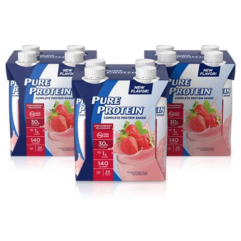 Pure Protein Complete Protein Strawberry Milkshake commercials