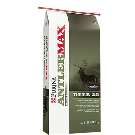 Purina AntlerMax Rut & Conditioning Deer 16 with Climate Guard logo