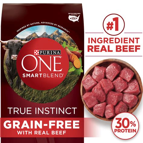 Purina ONE SmartBlend True Instinct with Real Beef Grain-Free Dry Dog Food logo