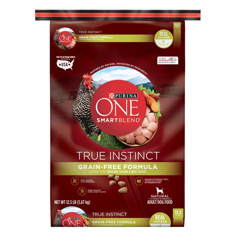 Purina ONE SmartBlend True Instinct with Real Chicken Grain-Free Dry Dog Food logo
