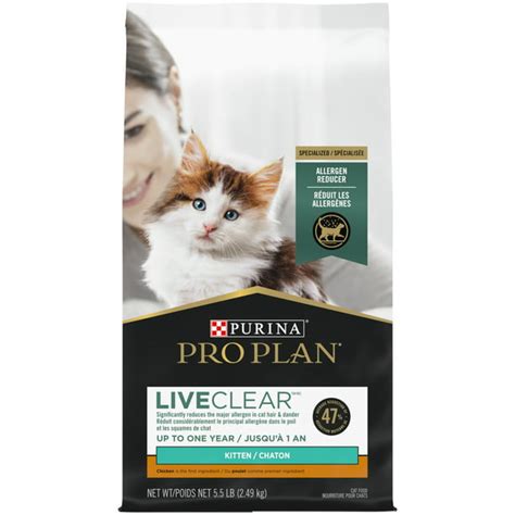 Purina Pro Plan LiveClear Kitten Chicken & Rice Allergen Reducing Cat Food