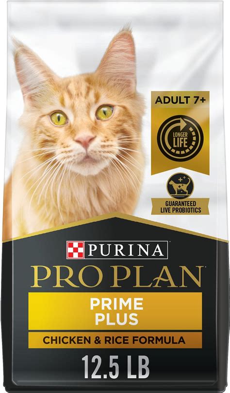 Purina Pro Plan Prime Plus Adult 7+ Chicken & Rice Formula Dry Cat Food