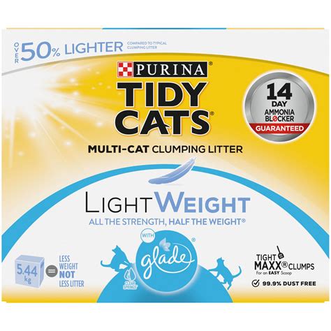 Purina Tidy Cats LightWeight Plus Glade Clear Springs With Ammonia Blocker logo