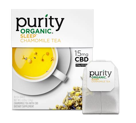 Purity Organic SLEEP Chamomile Tea With CBD