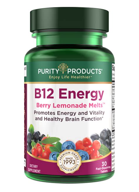 Purity Products B-12 Energy Berry Lemonade Melt logo