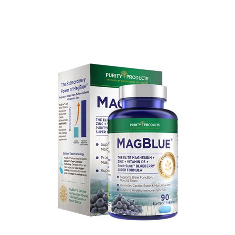 Purity Products MagBlue Magnesium + Zinc + Vitamin D + Purityblue Blueberry Super Formula commercials