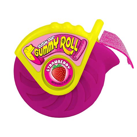 Push Pop Strawberry Gummy Roll commercials