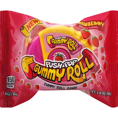 Push Pop Strawberry Gummy Roll commercials