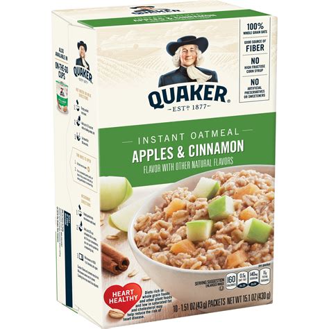 Quaker Apples & Cinnamon Instant Oatmeal logo