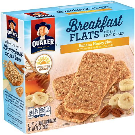 Quaker Breakfast Flats Banana Honey Nut logo