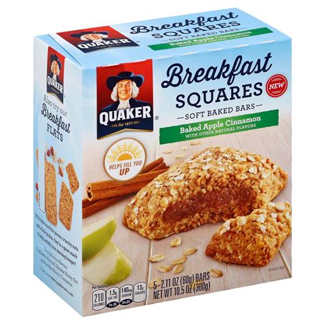Quaker Breakfast Squares - Baked Apple Cinnamon