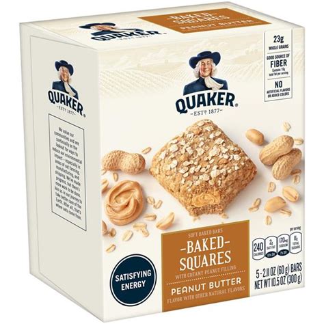 Quaker Breakfast Squares - Peanut Butter logo