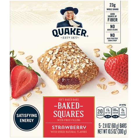 Quaker Breakfast Squares - Strawberry