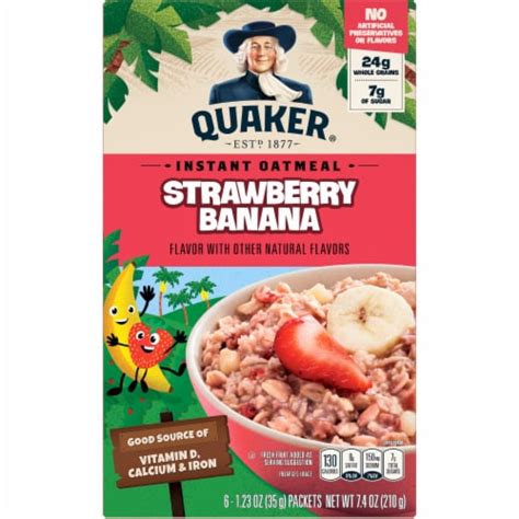 Quaker Strawberry Banana Instant Oatmeal