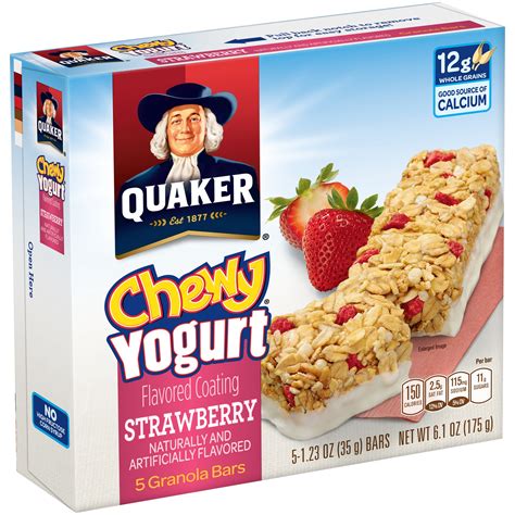Quaker Strawberry Yogurt Bars logo