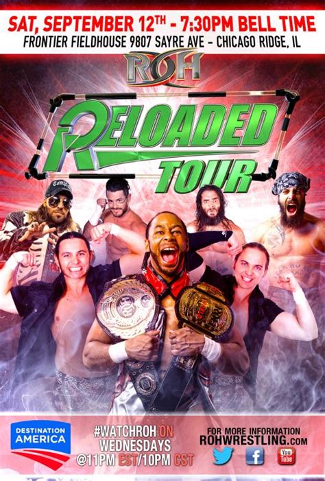 ROH Wrestling 2015 Reloaded Tour DVD commercials