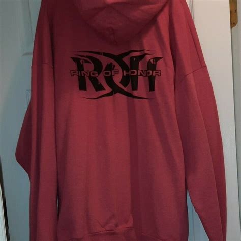 ROH Wrestling ROH Zip Up Hoodie Sweatshirt logo