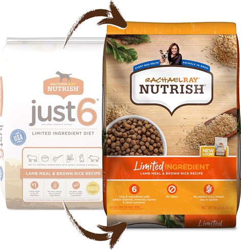 Rachael Ray Nutrish Just 6: Lamb Meal and Brown Rice Recipe logo