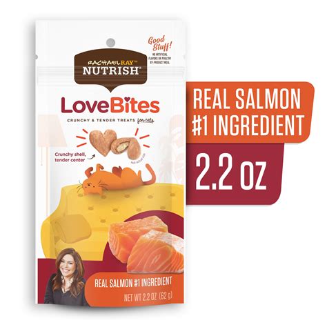 Rachael Ray Nutrish Love Bites Real Salmon Cat Treats commercials