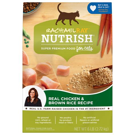 Rachael Ray Nutrish Real Chicken & Brown Rice Recipe Dry Cat Food