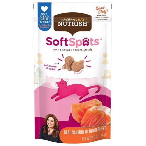 Rachael Ray Nutrish Soft Spots Real Salmon Cat Treats logo