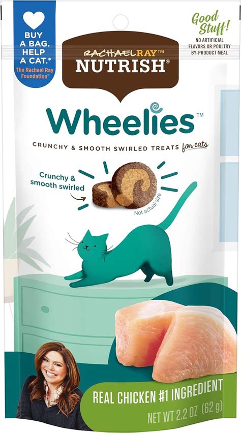 Rachael Ray Nutrish Wheelies Real Chicken Cat Treats commercials