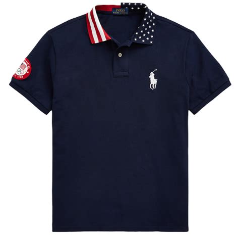 Ralph Lauren Polo ECOFAST Pure The Team USA Polo Shirt logo