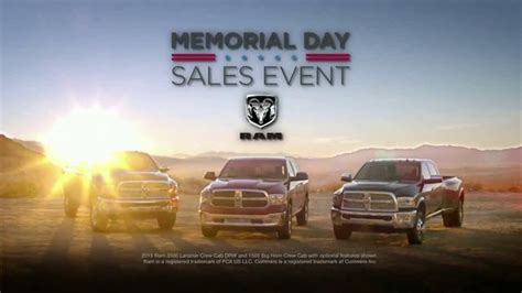 Ram Trucks Memorial Day Sales Event TV commercial - Hurry In