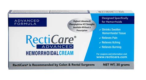 Recticare Advanced Anorectal Cream commercials