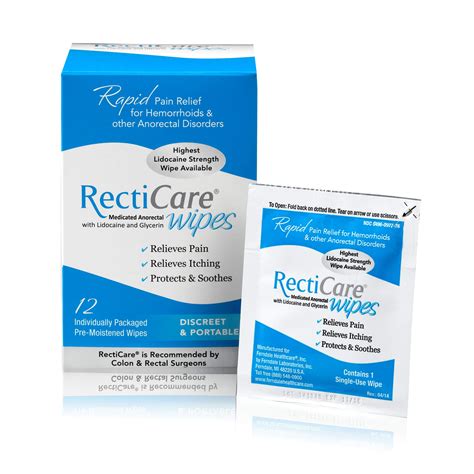 Recticare Wipes commercials