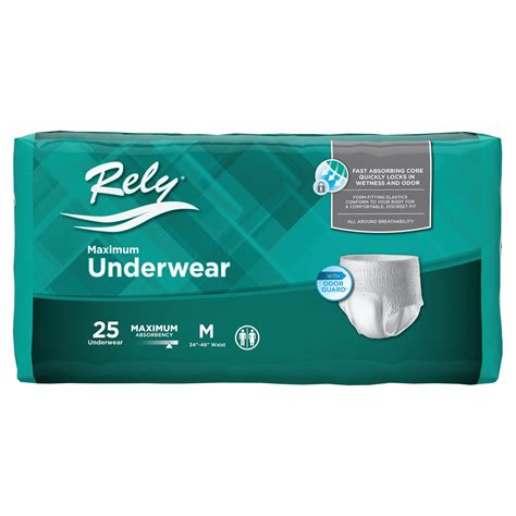 Rely Medical Underwear commercials