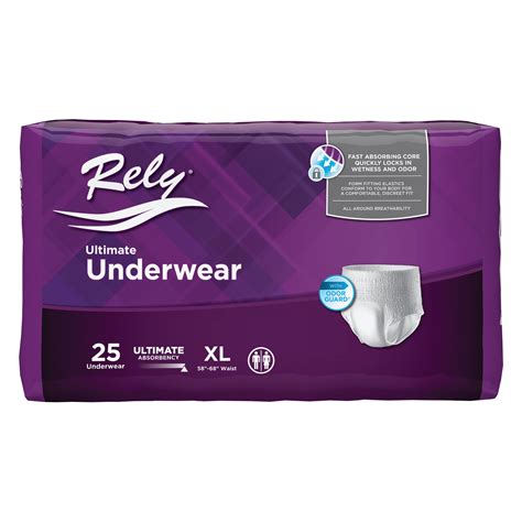 Rely Medical Underwear commercials