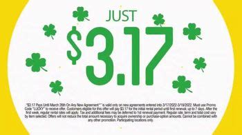 Rent-A-Center St. Patrick's Day Savings TV Spot, 'You're in Luck'
