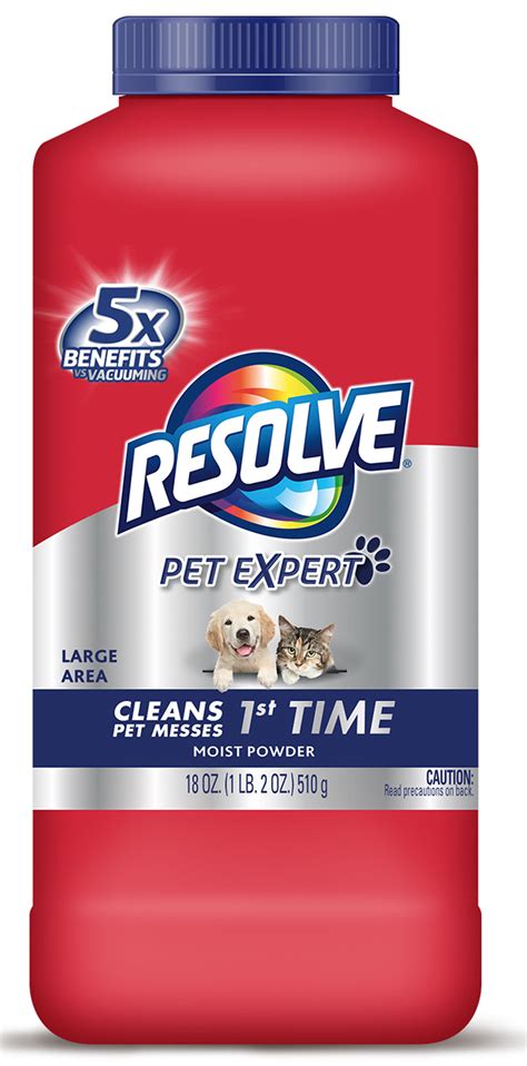 Resolve Carpet Cleaner Pet Formula Carpet Cleaner Moist Powder logo