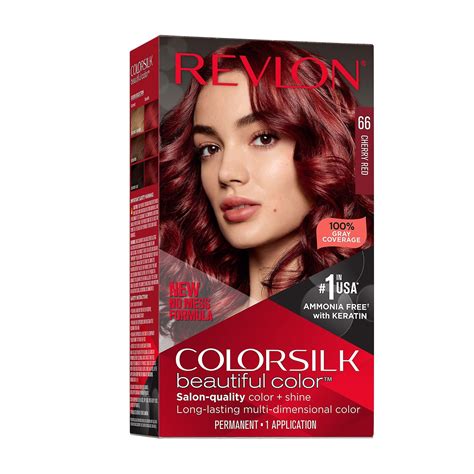Revlon Hair Care Cherry Red ColorSilk Beautiful Color Hair Color logo