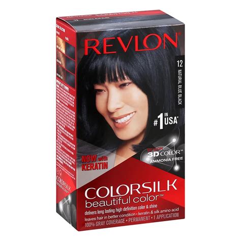 Revlon Hair Care Natural Blue Black ColorSilk Beautiful Color Hair Color logo