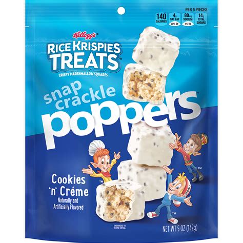 Rice Krispies Snap Crackle Poppers Cookies 'n' Creme