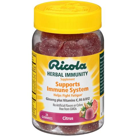 Ricola Herbal Immunity Citrus Gummies