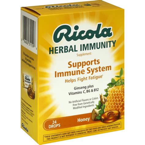 Ricola Herbal Immunity Honey Drops logo