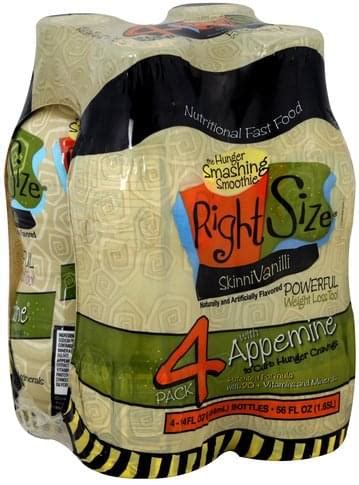 Right Size Health & Nutrition Hunger Smashing Smoothie Skinni Vanilli commercials
