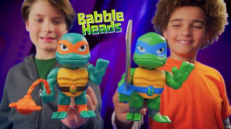 Rise of the Teenage Mutant Ninja Turtles Babble Heads TV Spot, 'Over 50 Sounds and Phrases' created for Playmates Toys