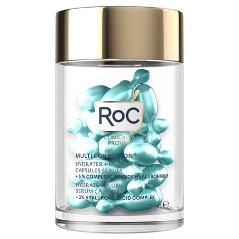 RoC Skin Care Multi Correxion Hydrate & Plump Serum Capsules commercials