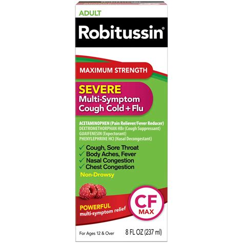Robitussin CF Maximum Strength Severe Multi-Symptom Cold + Flu logo