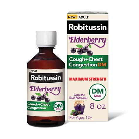 Robitussin Elderberry Cough + Congestion DM logo