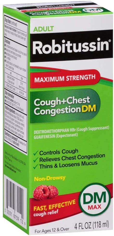 Robitussin Maximum Strength Cough + Chest Congestion DM logo