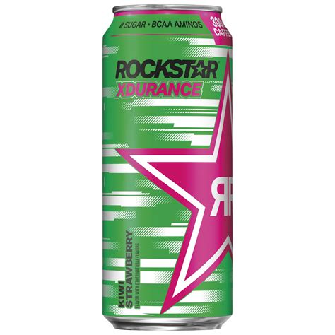 Rockstar Energy XDurance Ripped Red Kiwi Strawberry logo
