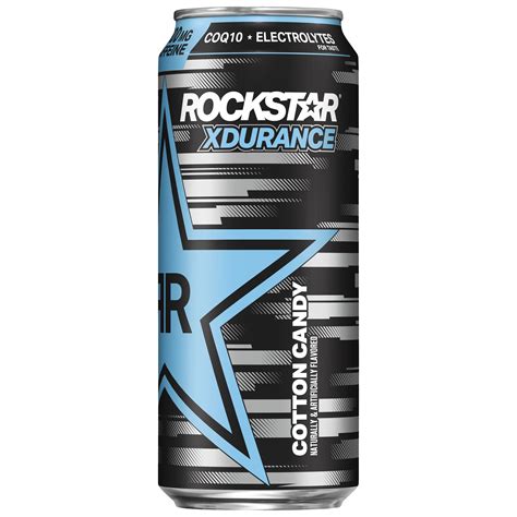 Rockstar Energy XDurance Smashed Blue Cotton Candy logo